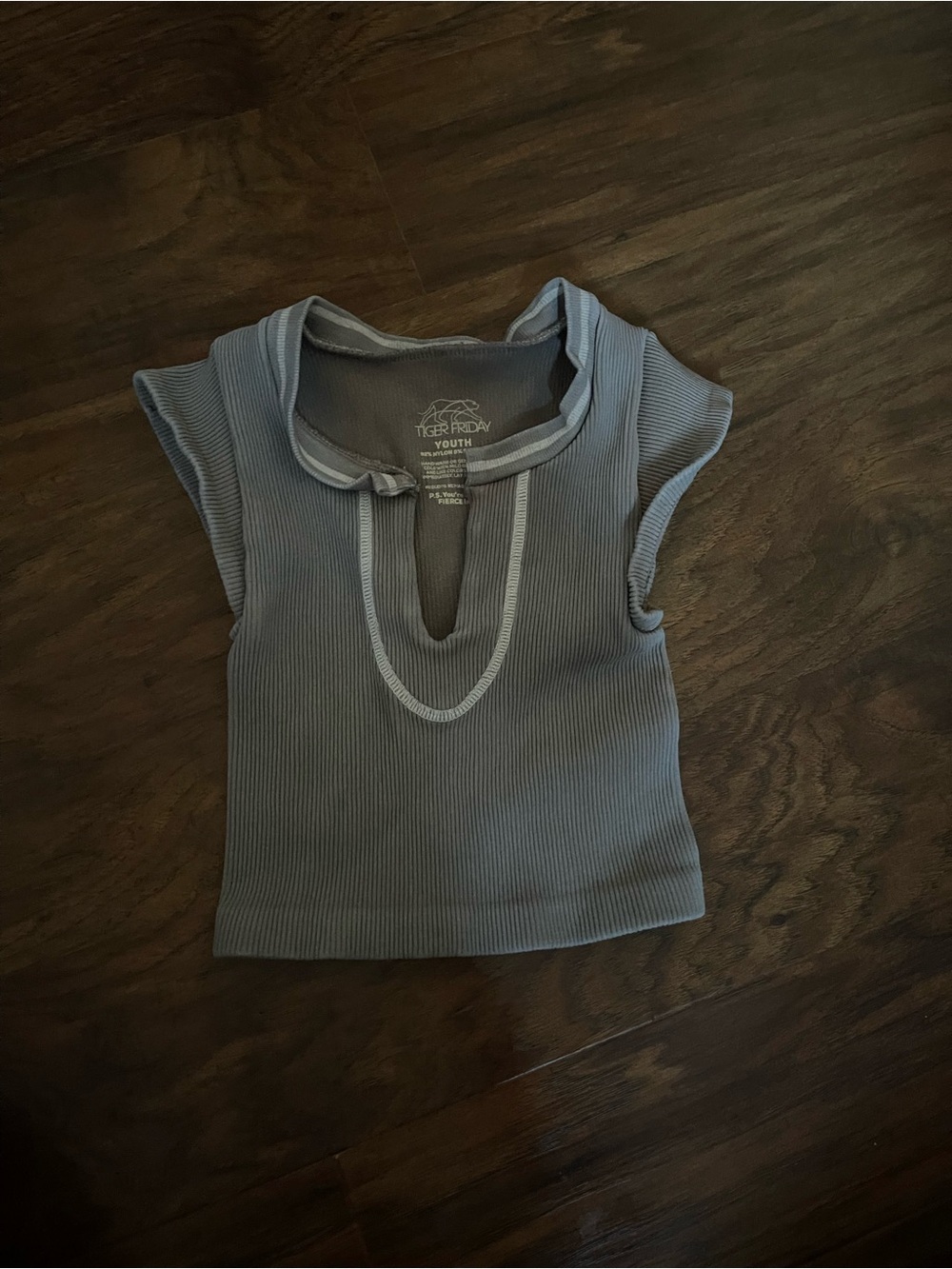 Tiger Friday Youth Size Preppy Top in Shadow